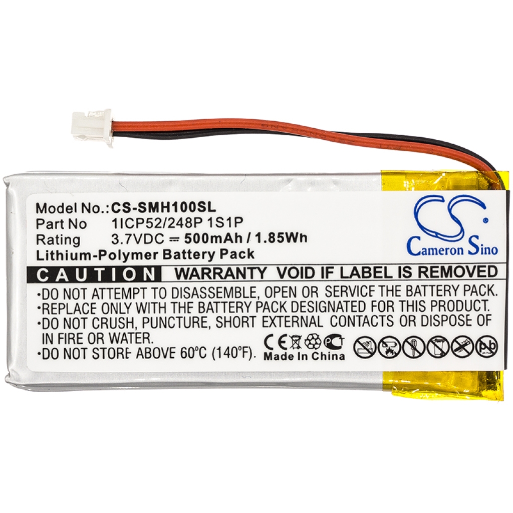 Compatible battery replacement for Sena 1ICP52/248P 1S1P