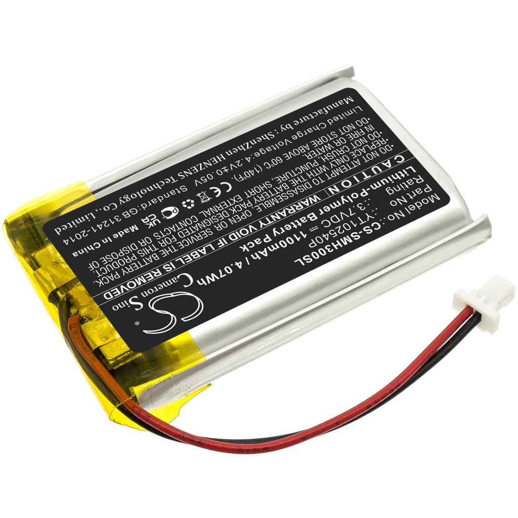 Compatible battery replacement for Sena YT102540P