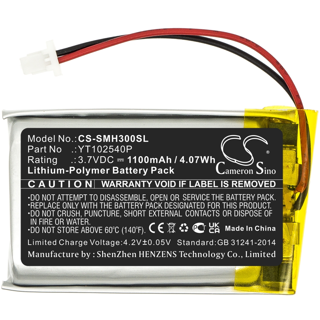 Compatible battery replacement for Sena YT102540P