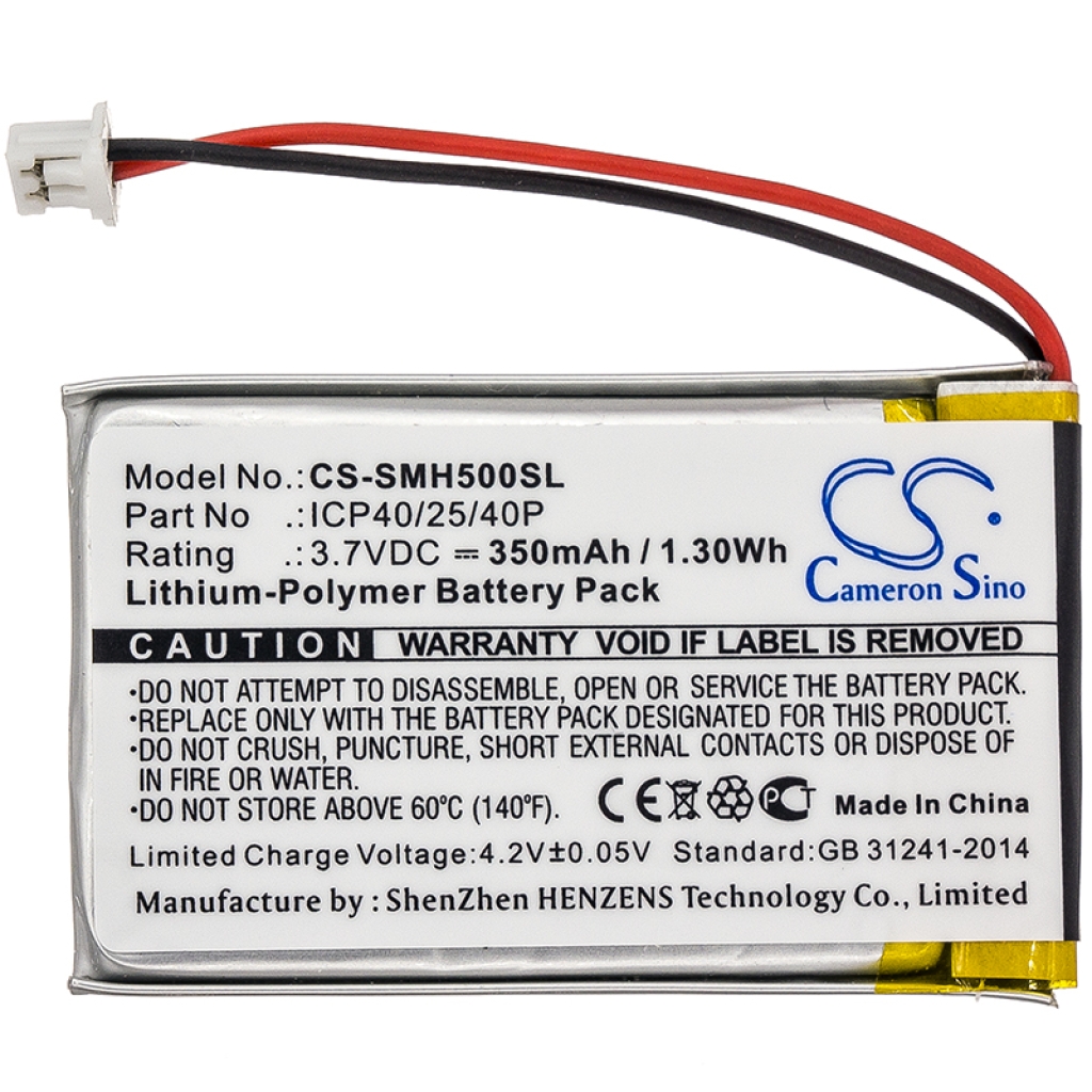 Compatible battery replacement for Sena ICP40/25/40P