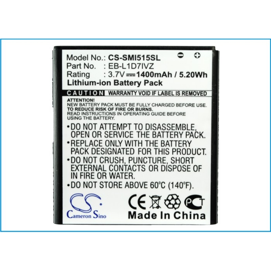 Battery Replaces EB-L1D7IVZBSTD