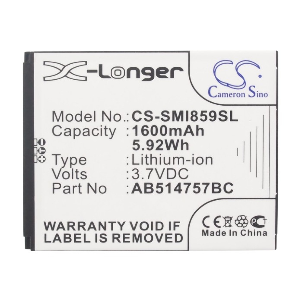 Battery Replaces AB514757BC