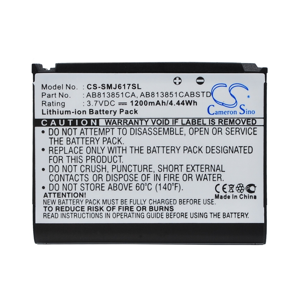 Batterie de téléphone portable Samsung CS-SMJ617SL