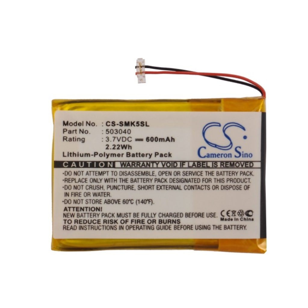 Compatible battery replacement for Samsung 503040