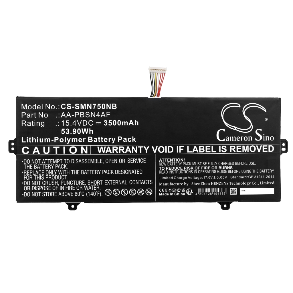 Batterie pour ordinateur portable Samsung NT930SBE-KT3