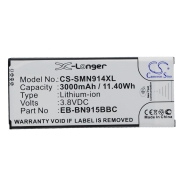 CS-SMN914XL<br />Batteries for   replaces battery EB-BN915BBK