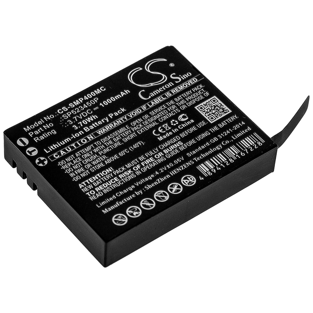 Compatible battery replacement for Supremo SP523450P