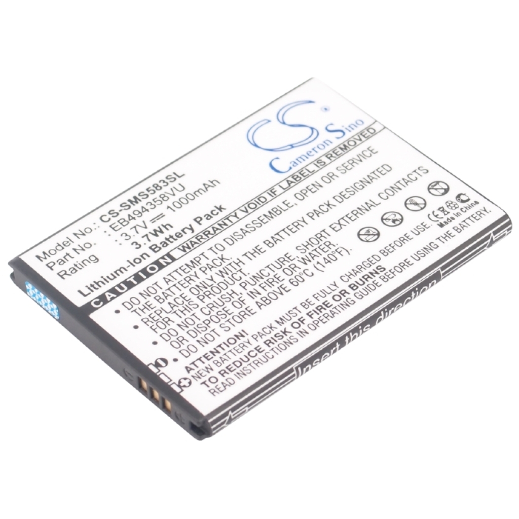 Remplacement de batterie compatible pour Samsung EB494358VU