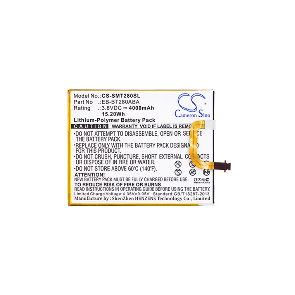 Tablette Batterie Samsung CS-SMT280SL