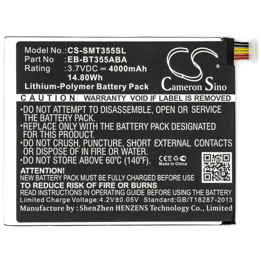 Tablette Batterie Samsung CS-SMT355SL