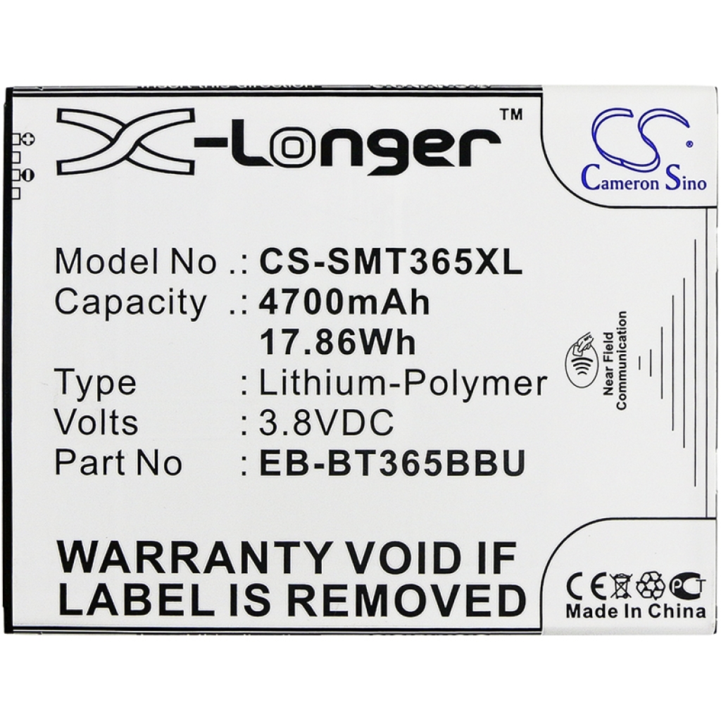 Battery Replaces EB-BT365BBUBUS