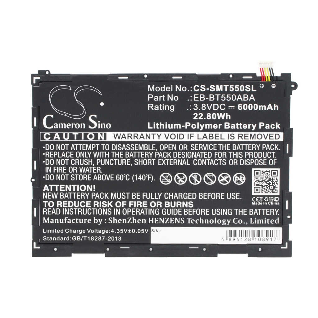 Tablet Battery Samsung CS-SMT550SL