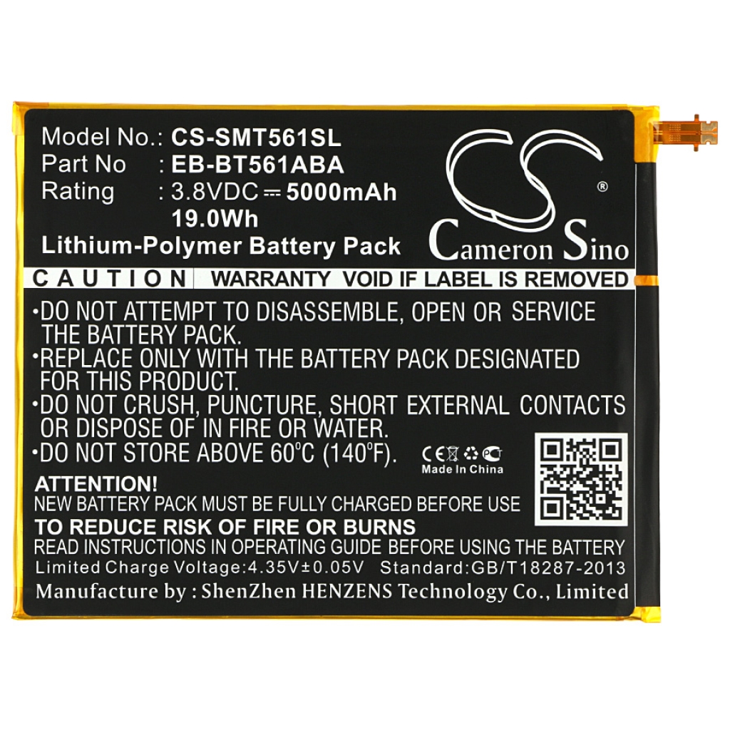 Tablette Batterie Samsung CS-SMT561SL