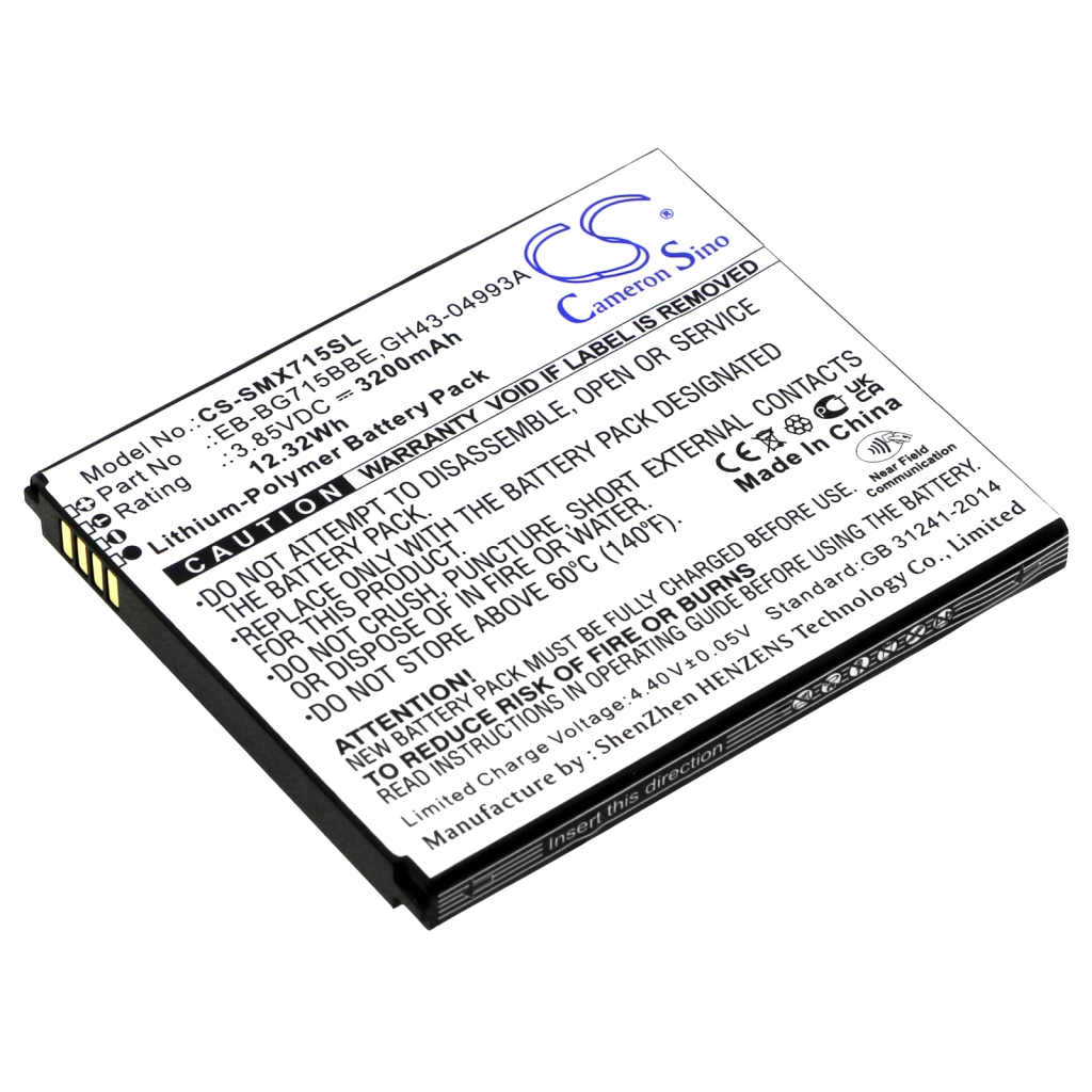 Battery Replaces EB-BG715BBE