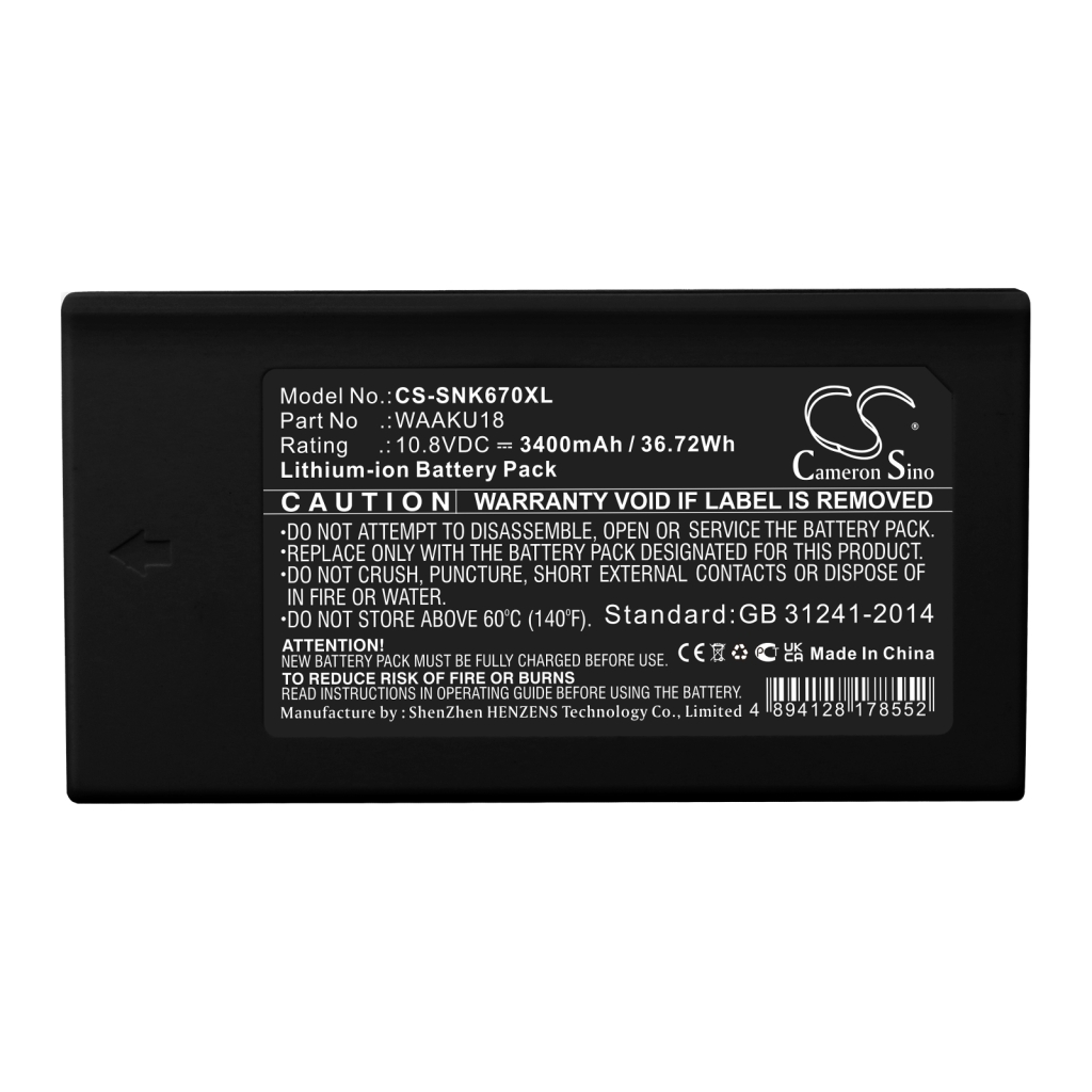 Batterie industrielle Sonel CS-SNK670XL