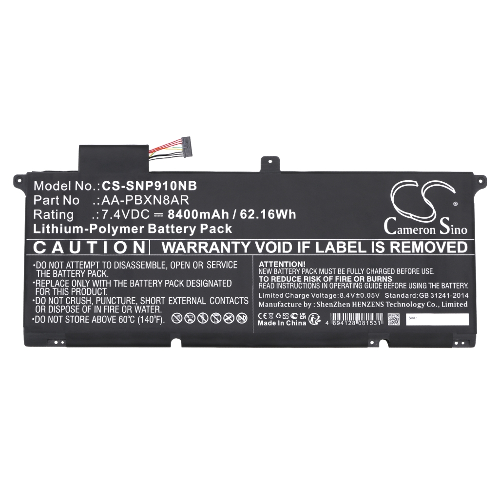 Batterie pour ordinateur portable Samsung CS-SNP910NB