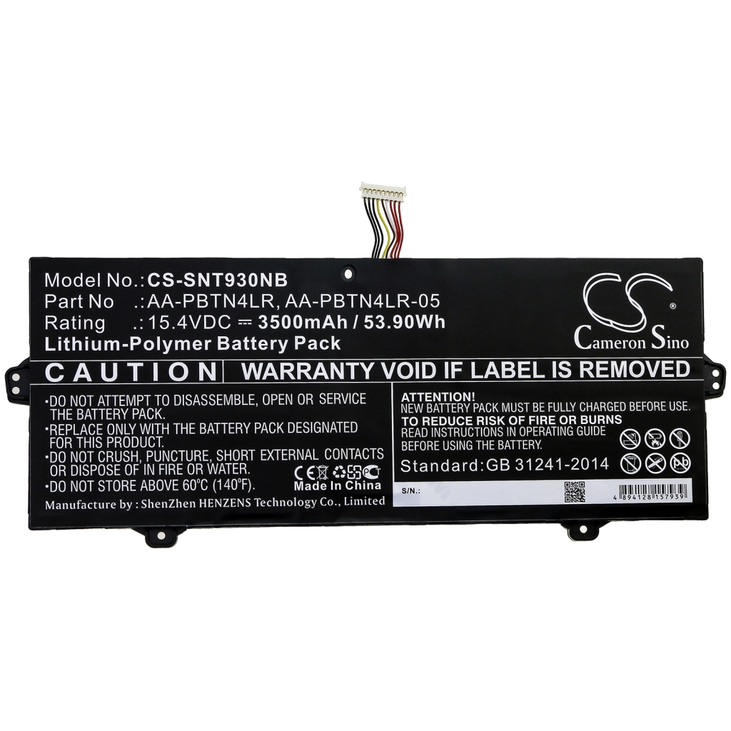 Notebook battery Samsung NT930SBE-K58F