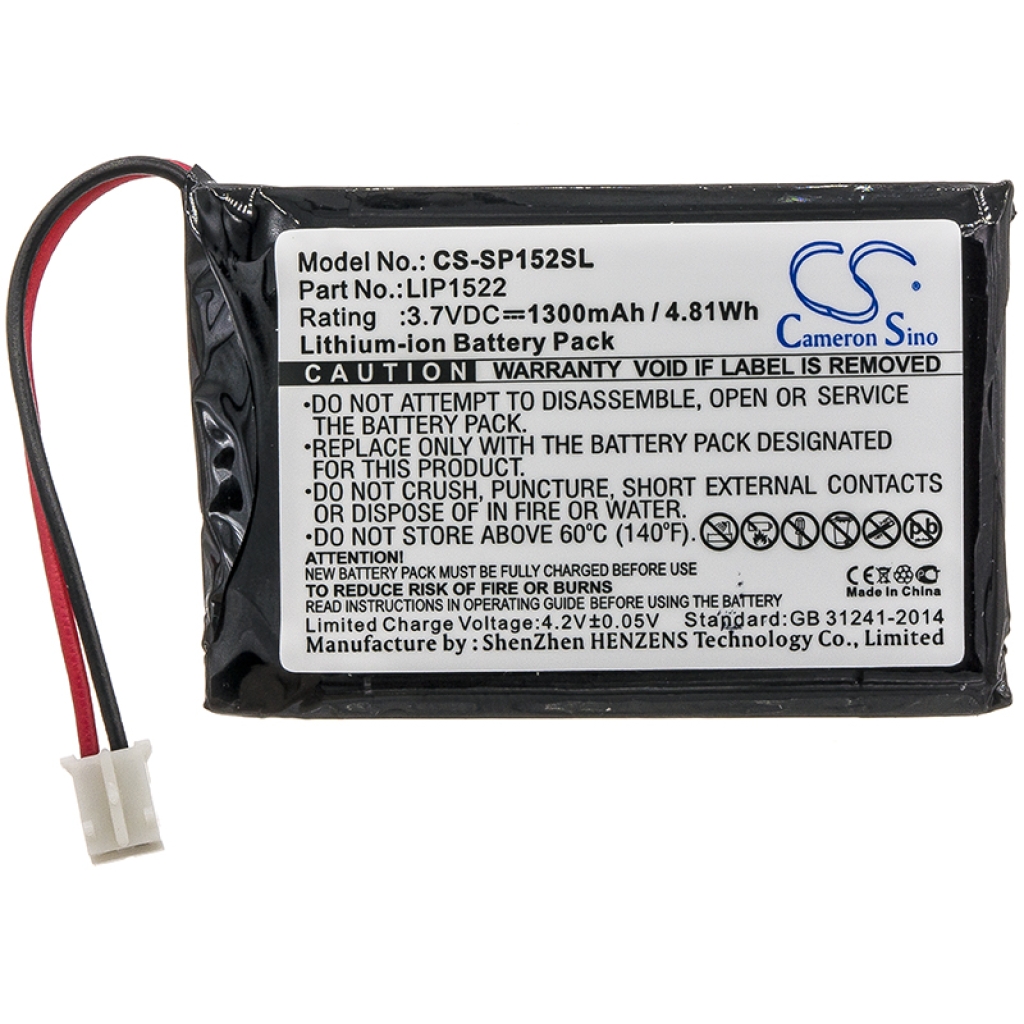 Compatible battery replacement for Sony LIP1522