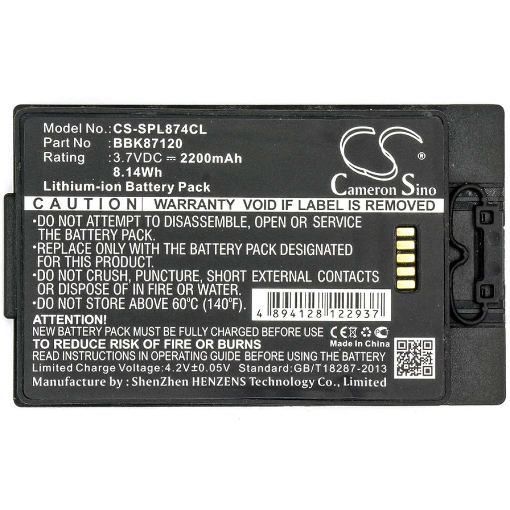 Compatible battery replacement for Spectralink BBK87120