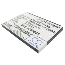 Remplacement de batterie compatible pour Sprint  W-5, 2500060, 2500031