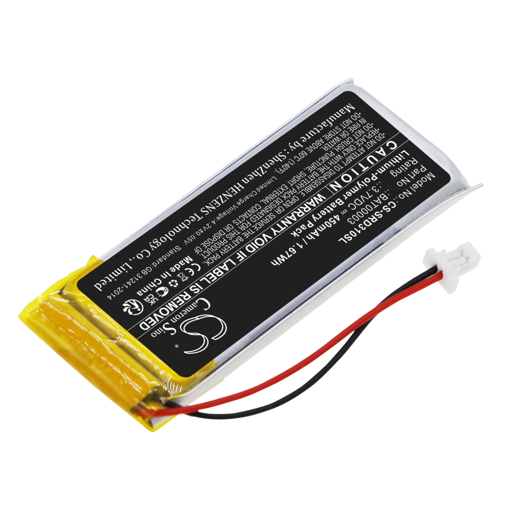 Compatible battery replacement for Cardo BAT00003