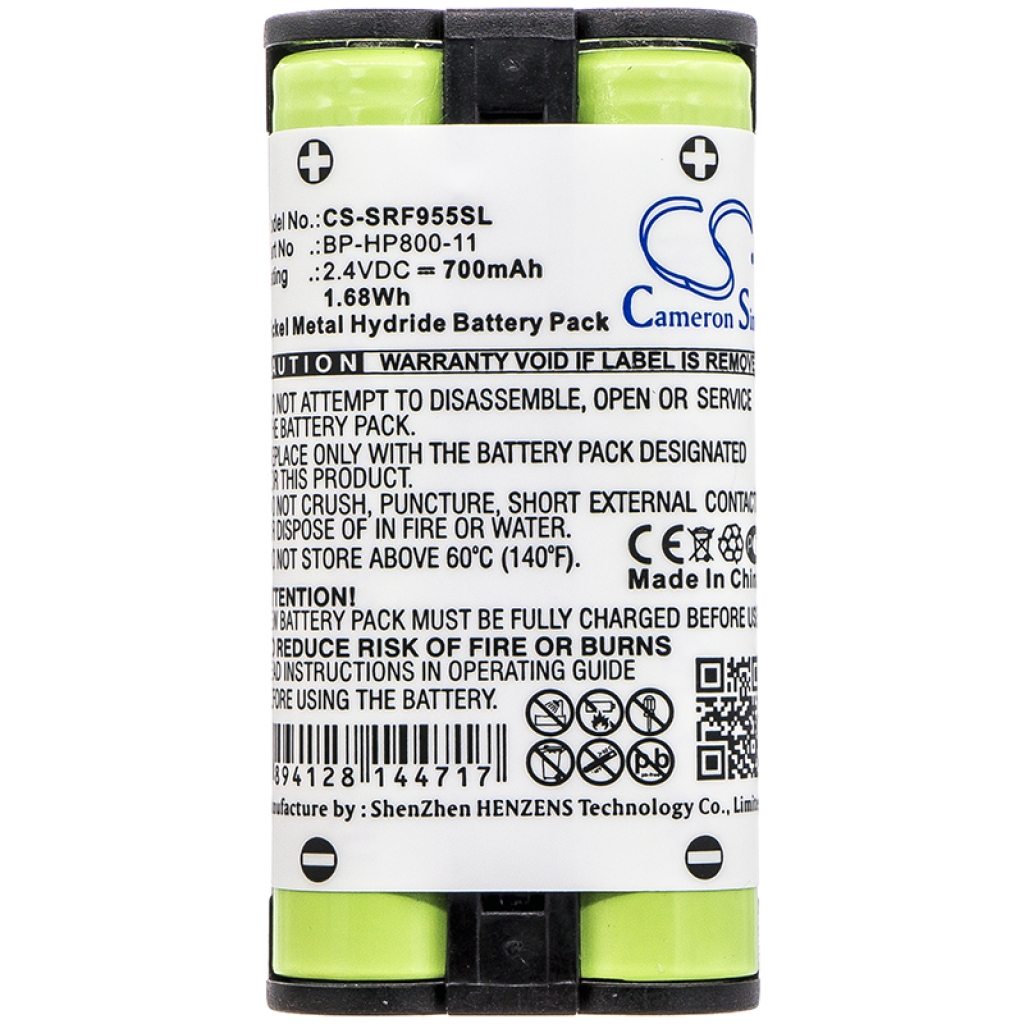 Batterie de casque d'écoute sans fil Sony CS-SRF955SL