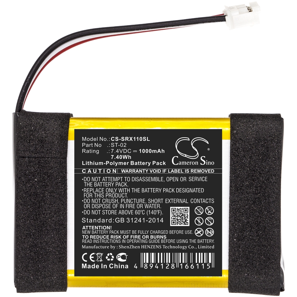 Batterie de haut-parleur Sony CS-SRX110SL