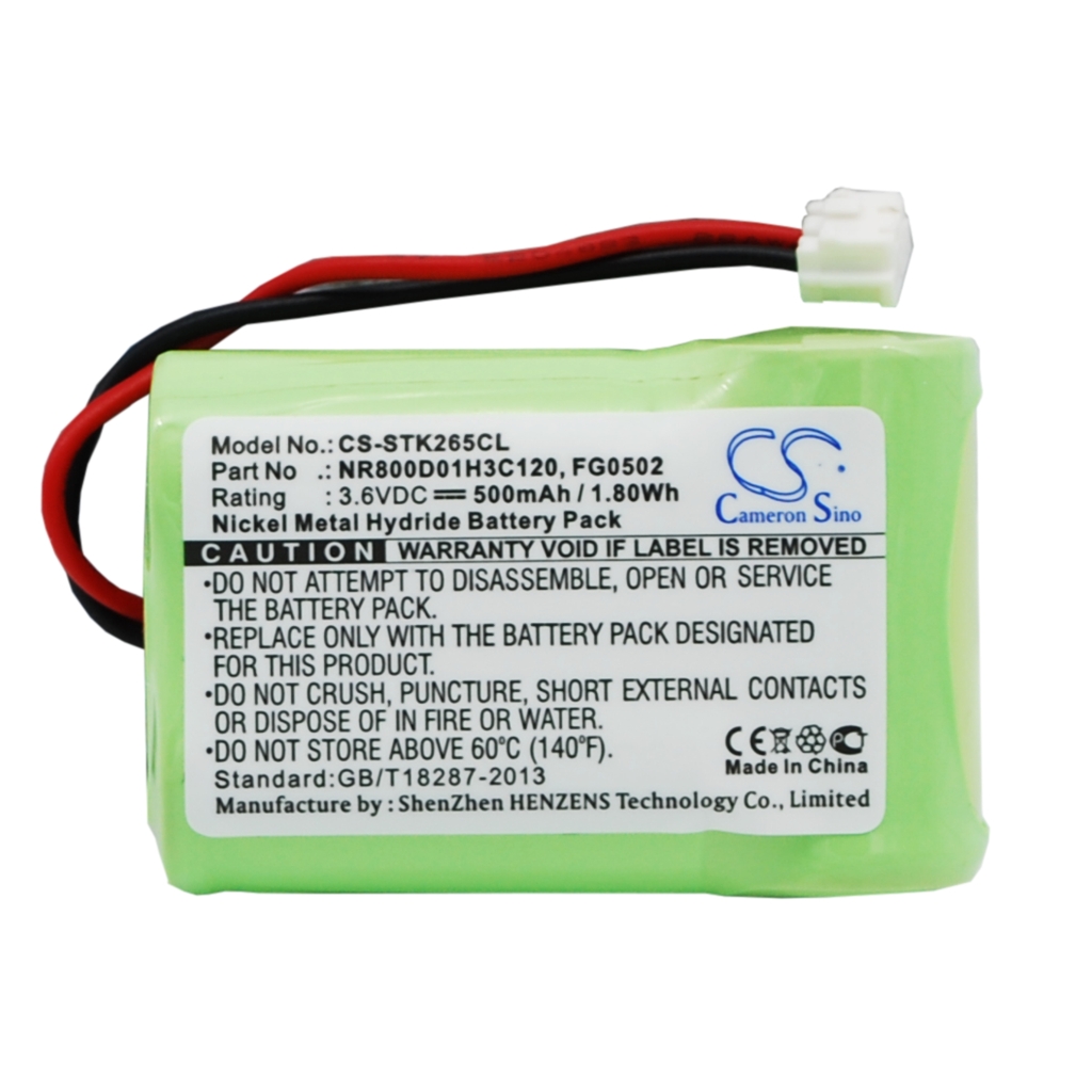 Batteries Remplace NR800D01H3C120