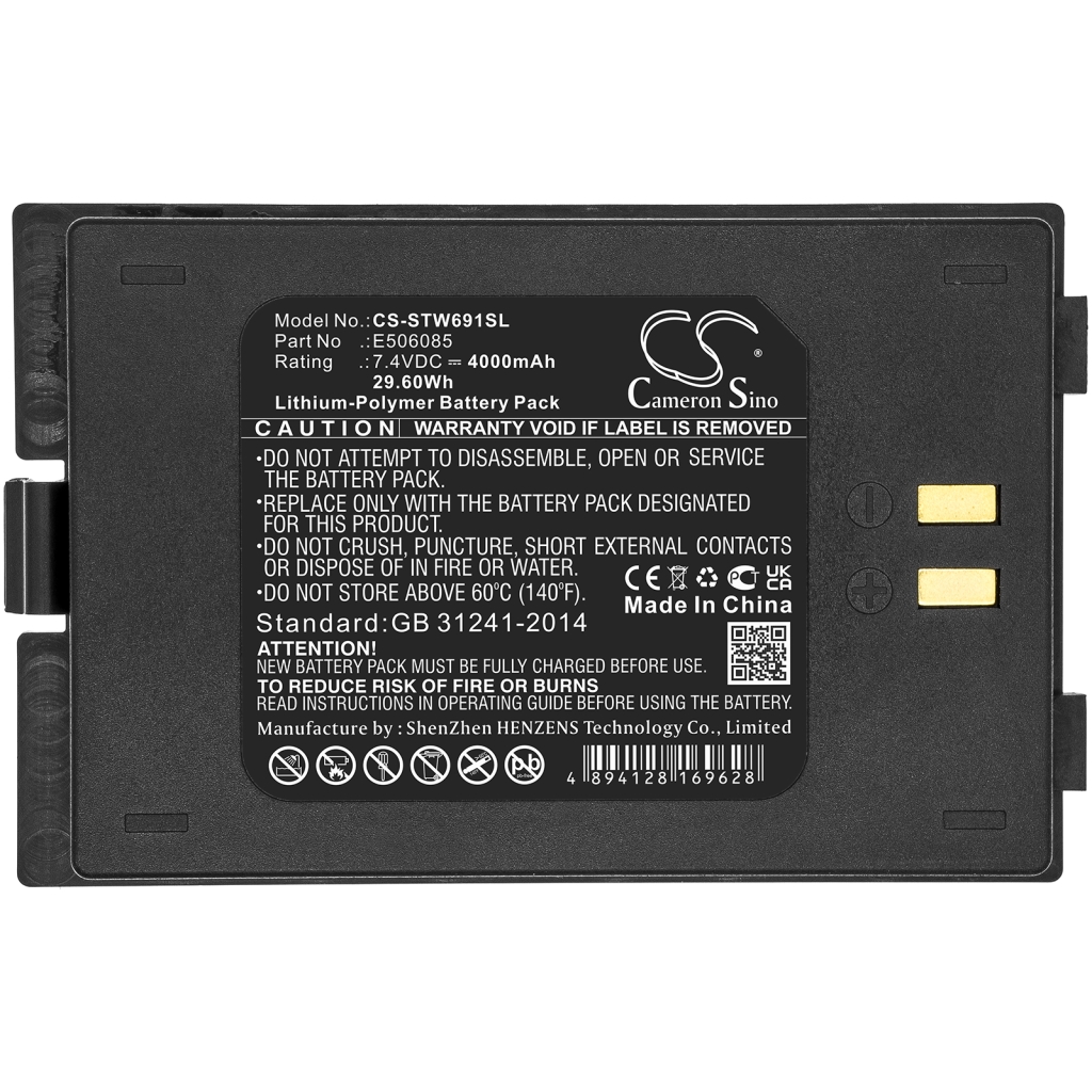 Remplacement de batterie compatible pour Satlink E506085