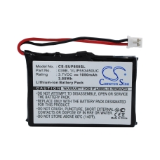 Compatible battery replacement for Microtracker 039B,1/LIP553450UC