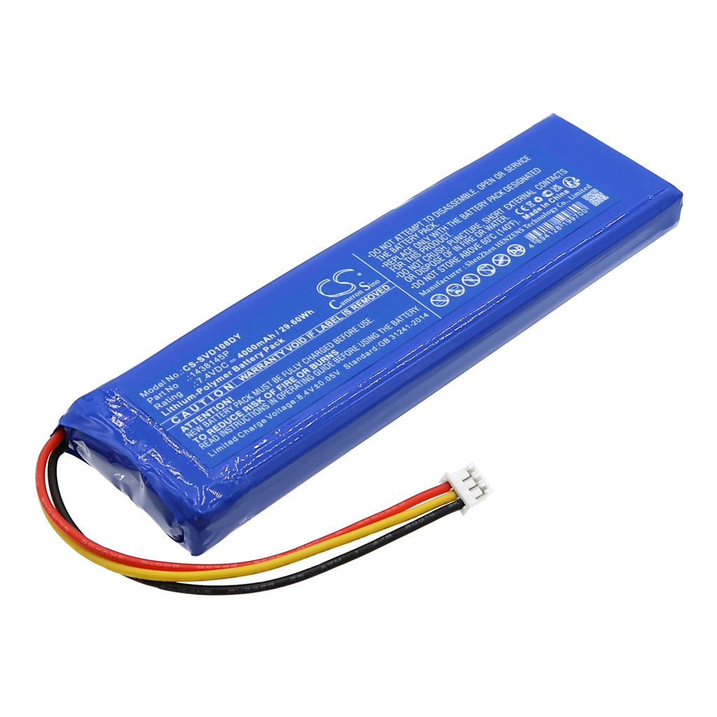 Batteries Batterie du lecteur DVD CS-SVD108DY