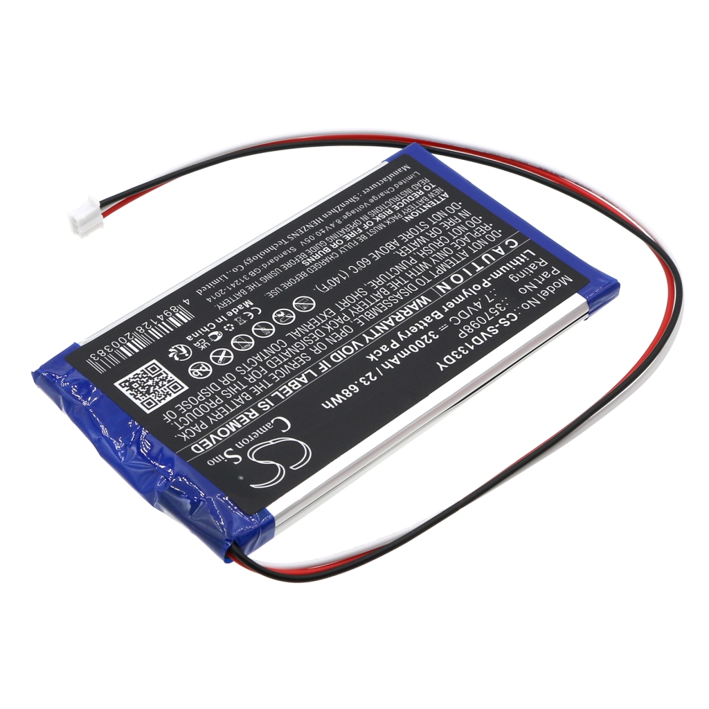 Compatible battery replacement for SYLVANIA 357098P