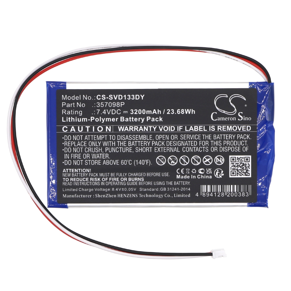 Batteries DVD Player Battery CS-SVD133DY