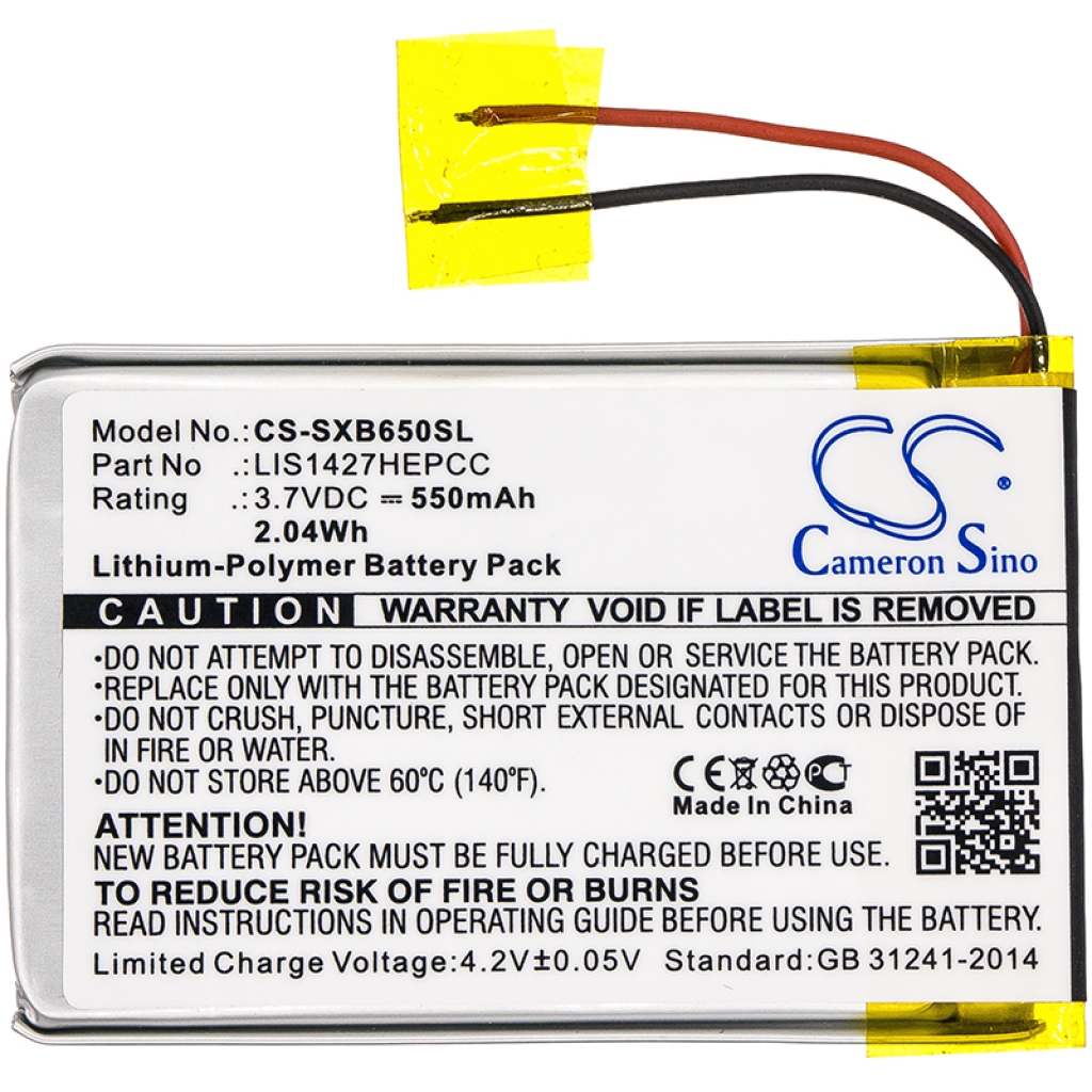 Batterie de casque d'écoute sans fil Sony MDR-DS6500 (CS-SXB650SL)