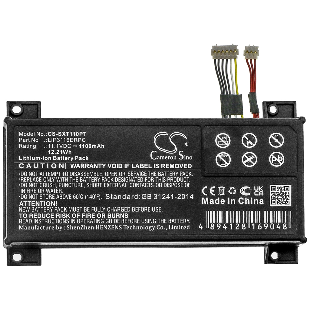 Compatible battery replacement for Sony LIP3116ERPC