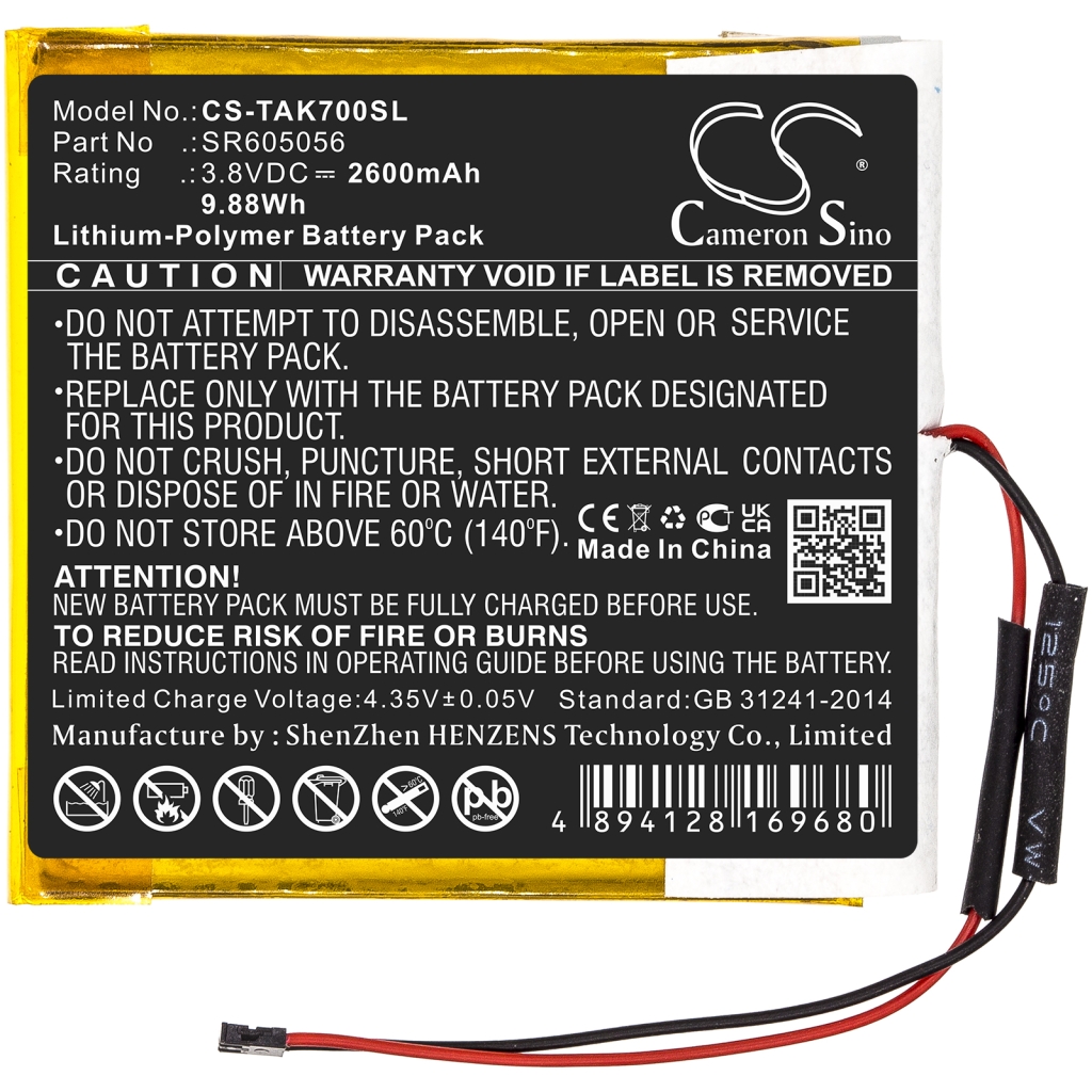 Compatible battery replacement for Astell