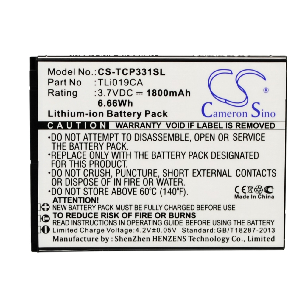 Battery Replaces TLi019CA