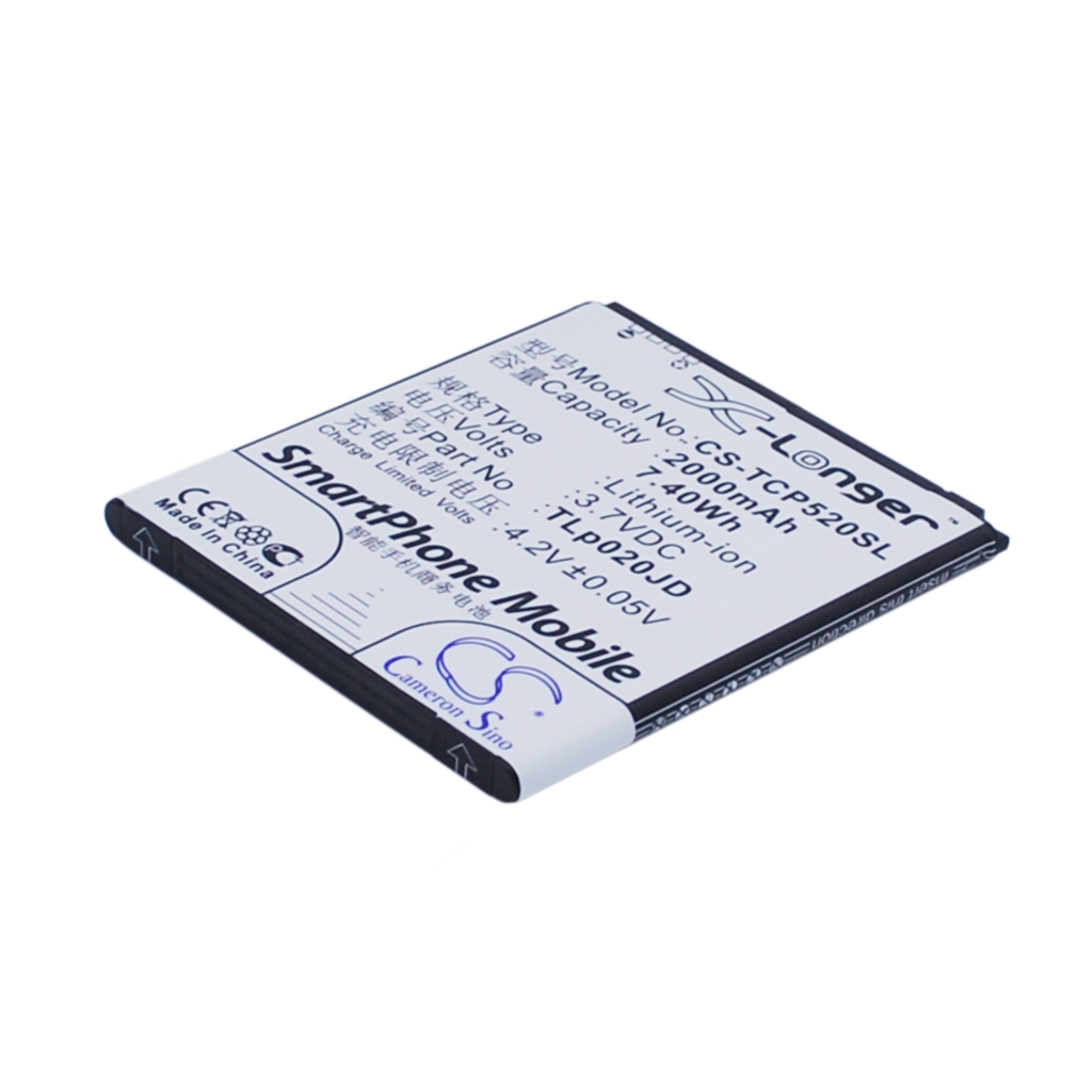 Compatible battery replacement for TCL TLP020JD