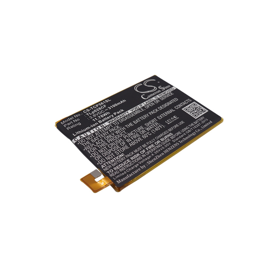 Remplacement de batterie compatible pour TCL TLP028CF