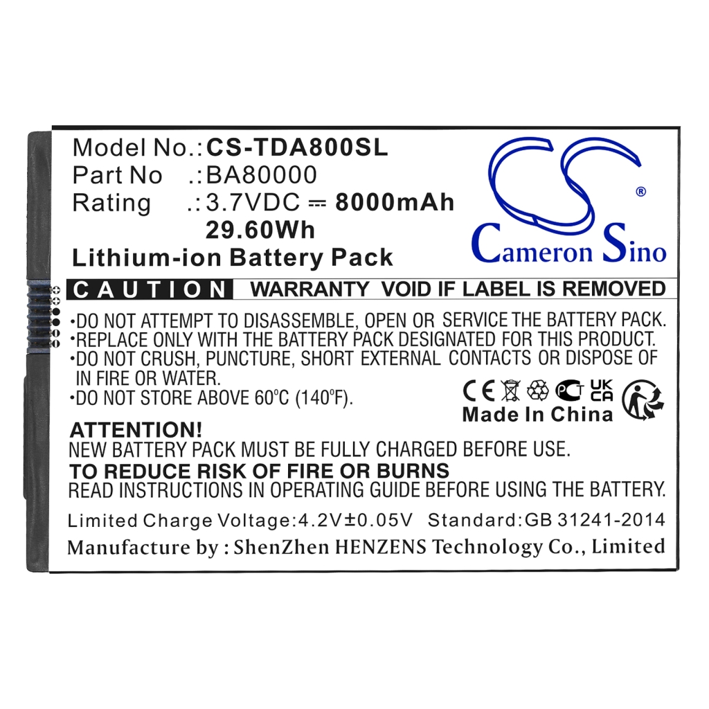 Tablet Battery Flytech CS-TDA800SL