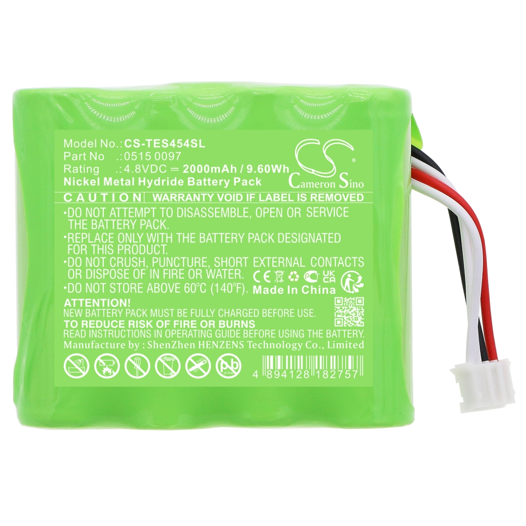 Compatible battery replacement for Testo 0515 0097