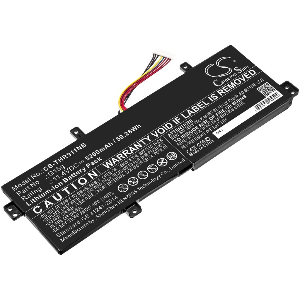 Compatible battery replacement for Thunderobot G15G