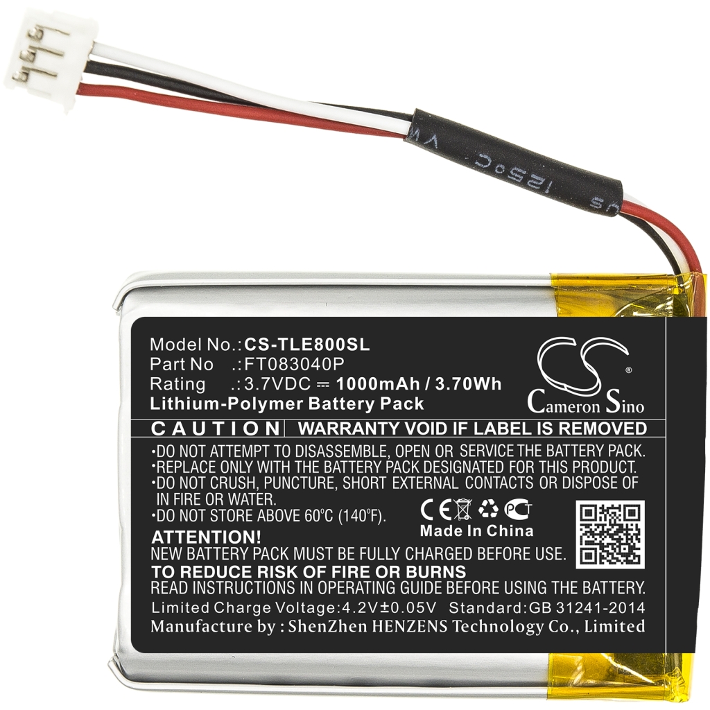 Compatible battery replacement for Turtle beach FT083040P