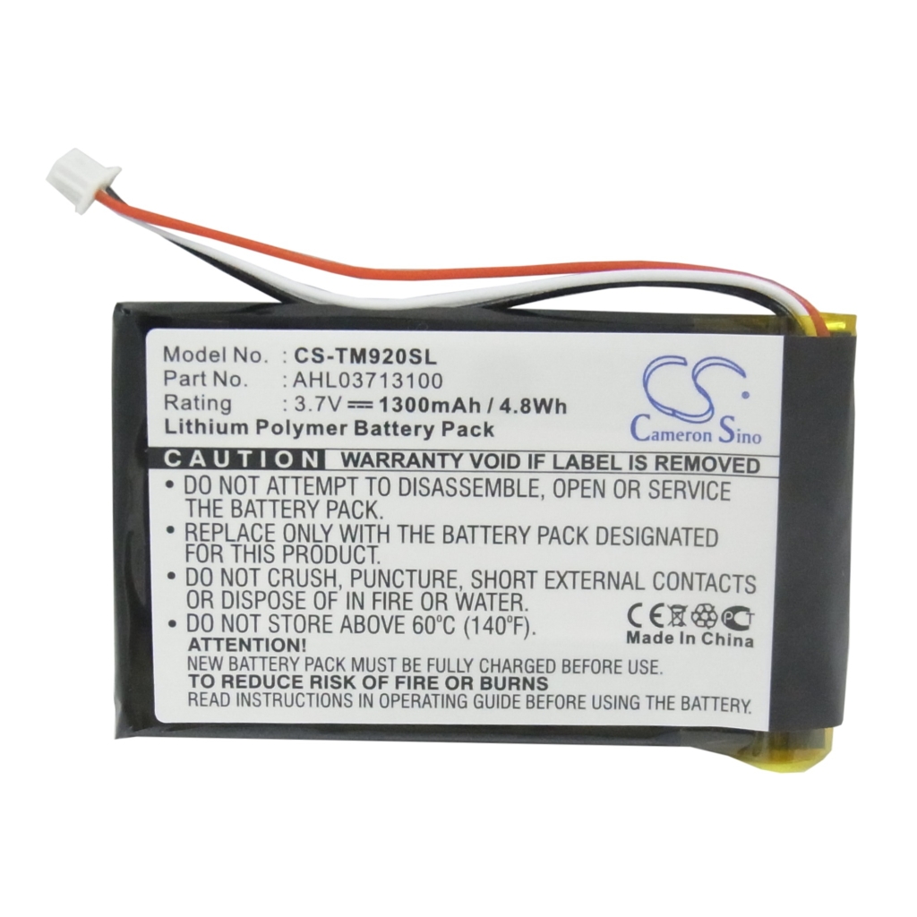 Compatible battery replacement for TomTom AHL03713100