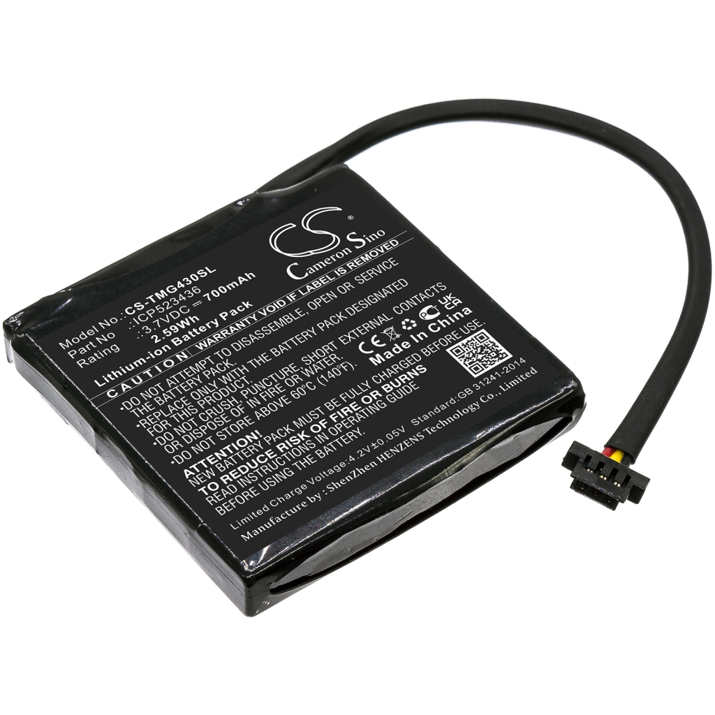 Compatible battery replacement for TomTom ICP523436