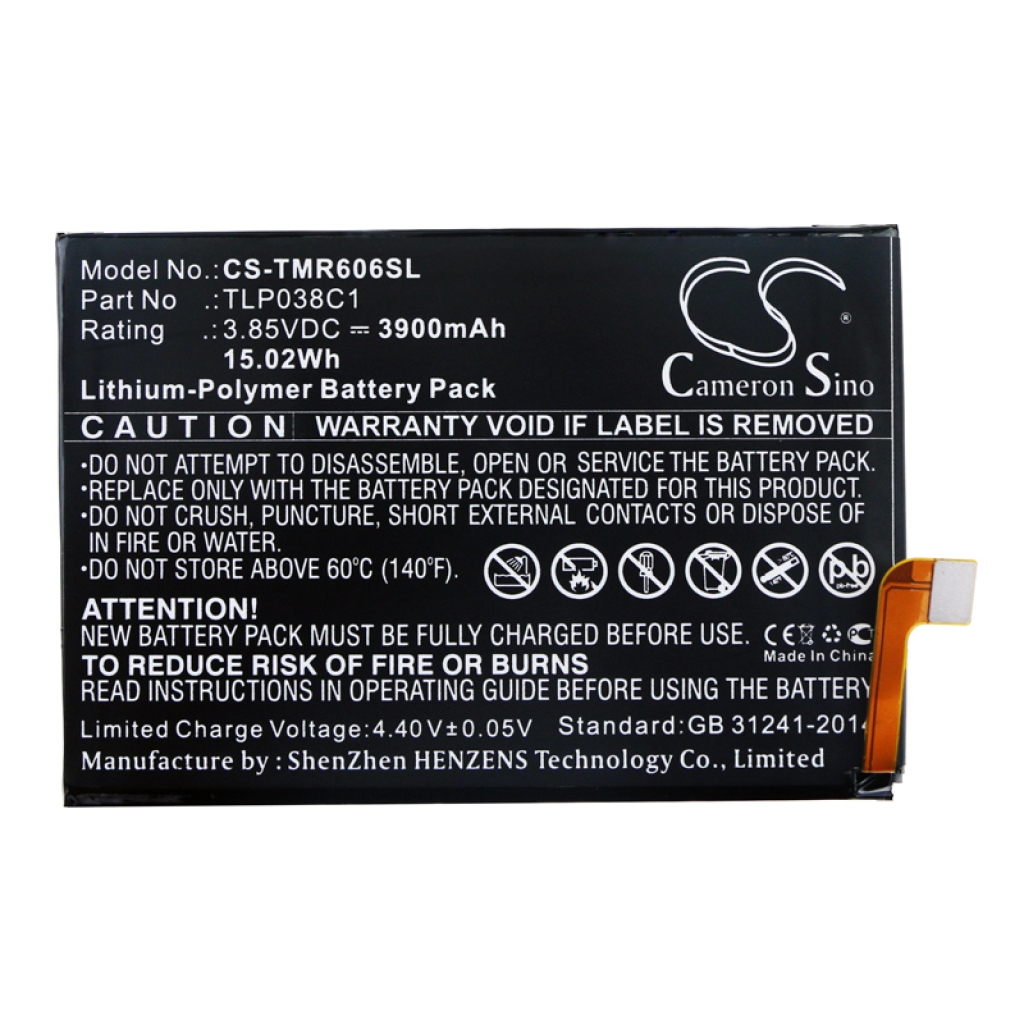 Batteries Remplace TLP038C1