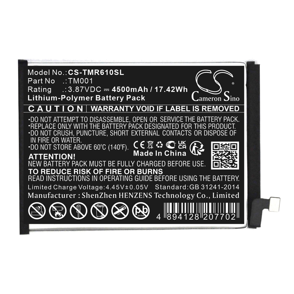 Batteries Remplace TM001