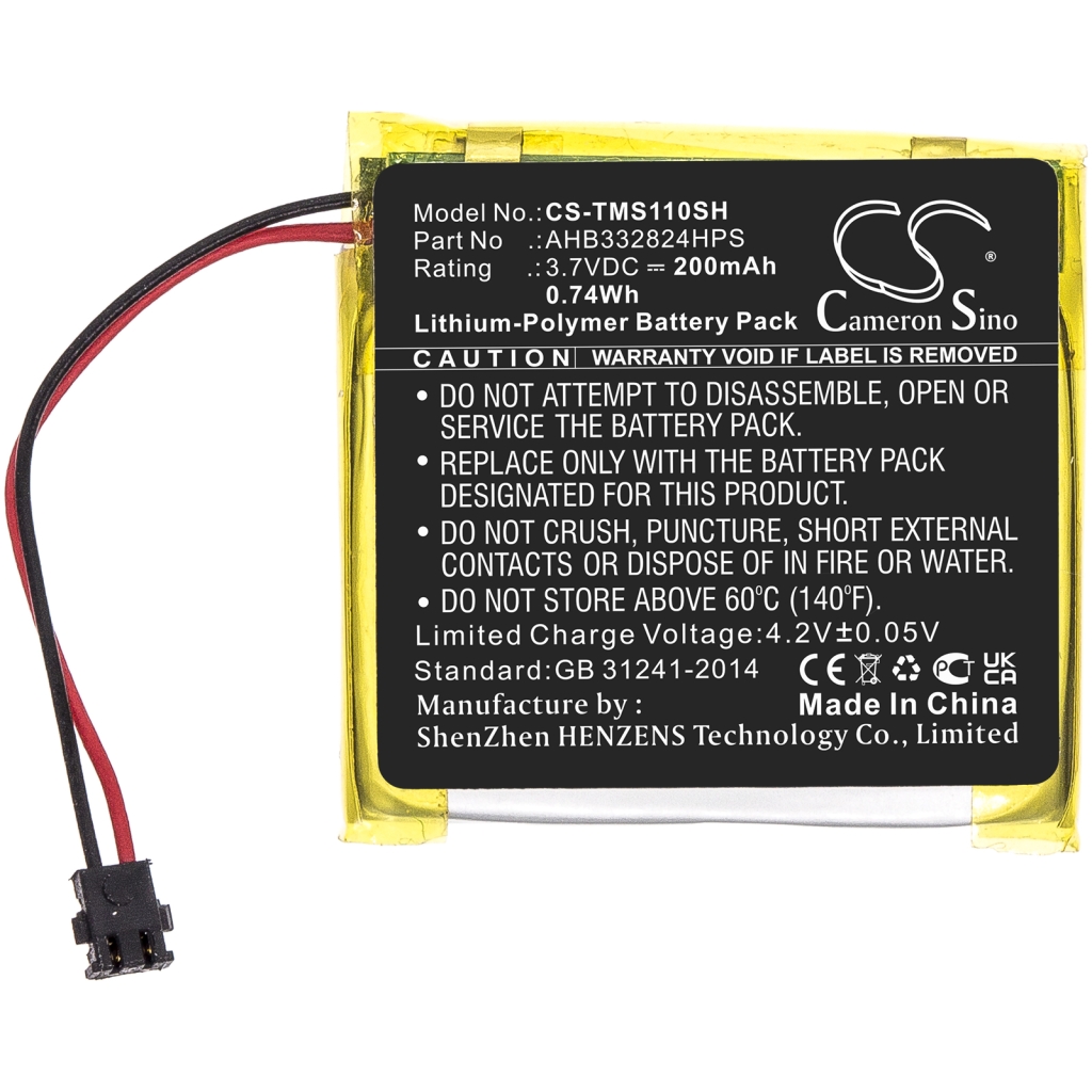 Compatible battery replacement for TomTom AHB332824HPS