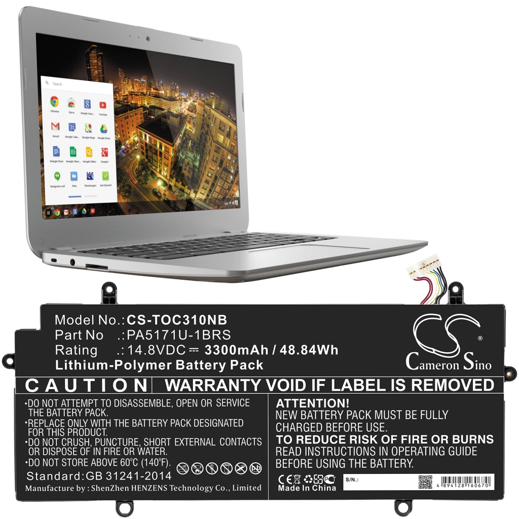 Batterie pour ordinateur portable Toshiba Chromebook CB30-A3120