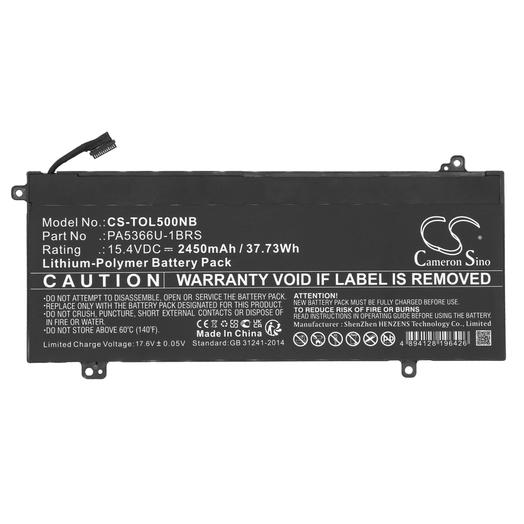 Batterie pour ordinateur portable Toshiba Dynabook Satellite Pro L50-G-1EG (CS-TOL500NB)